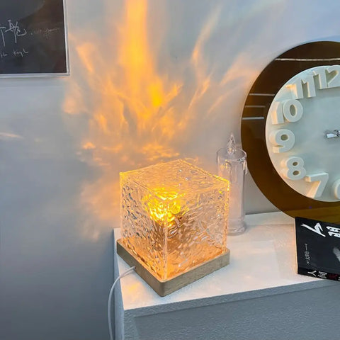 Crystal Flame Water Ripple Light