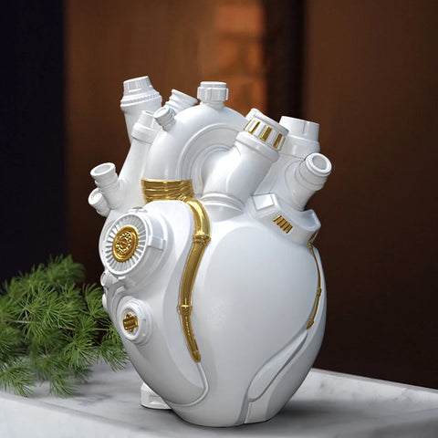Mechanical Heart Vase Home Decor