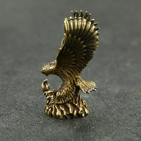 Brass Eagle Sculpture Desk Decor