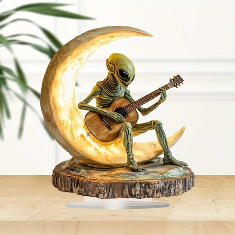 Alien Guitarist Acrylic Home Decor