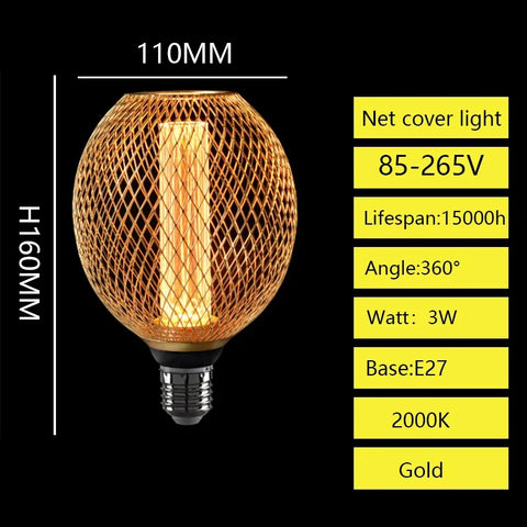 Nordic Wrought Iron Mesh Lamp