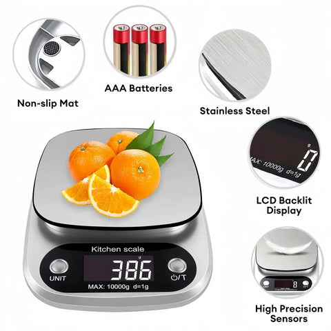 Digital Kitchen Scale Stainless Steel