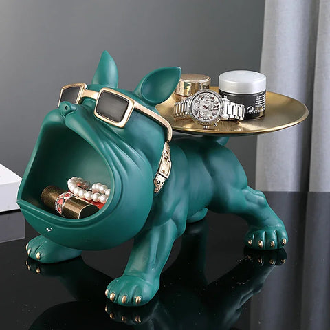 Home Decor Puppy Sculpture Storage Box