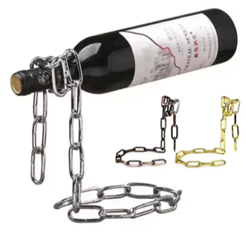 Tabletop Iron Chain Wine Display