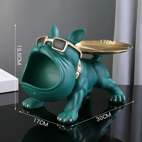 Home Decor Puppy Sculpture Storage Box
