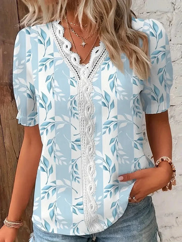 Elegant Hollow Out Blouse