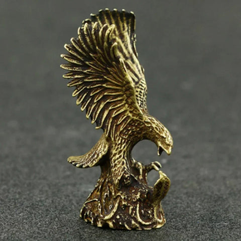 Brass Eagle Sculpture Desk Decor