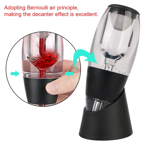 Wine Pourer with Base and Filter