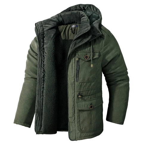 Casual Mid-Length Cotton Jacket