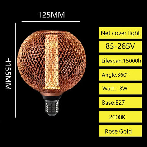 Nordic Wrought Iron Mesh Lamp