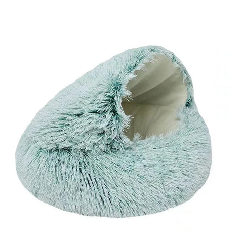 Soft Plush Round Pet Bed with Cover