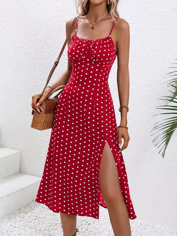 Sleeveless Boho Beach Dress with Slit