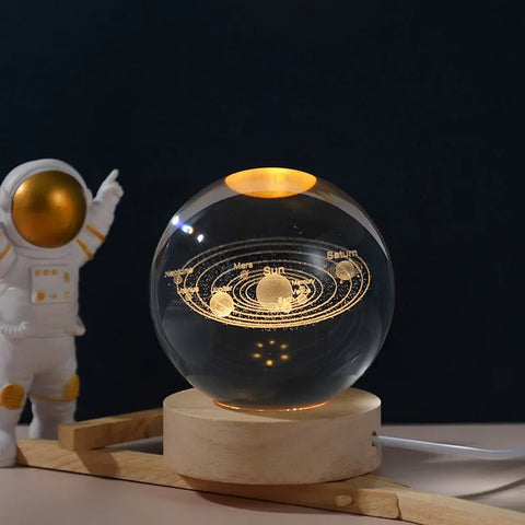 Crystal Ball Galaxy Desk Light