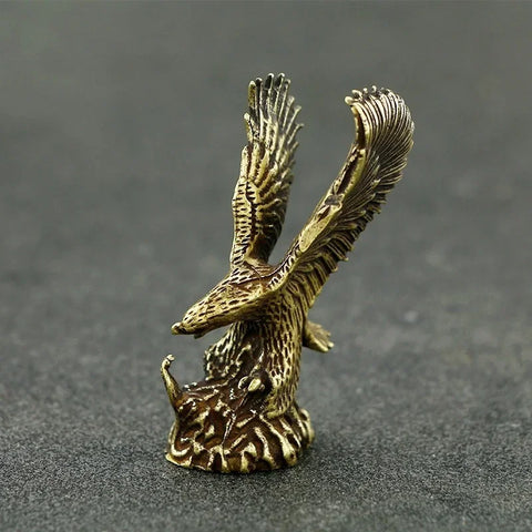 Brass Eagle Sculpture Desk Decor