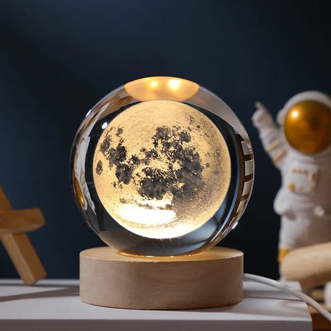 Crystal Ball Galaxy Desk Light