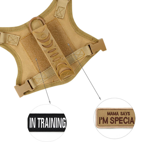 Military Style Dog Training Harness