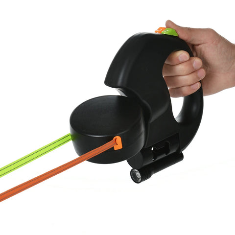 Dual Dog Leash with LED Light