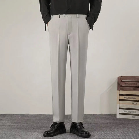 Classic Slim Fit Suit Trousers
