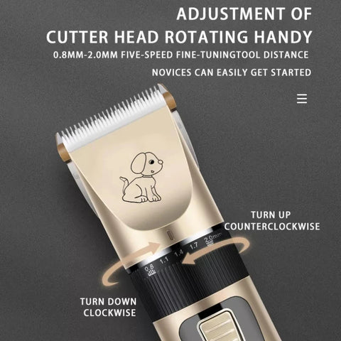 Pet Grooming Trimmer with Ceramic Blade