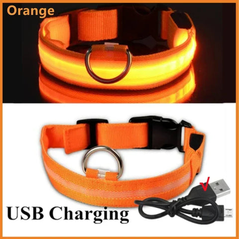 Rechargeable Flashing Pet Collar