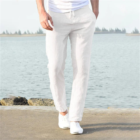 Men’s Cotton Linen Casual Pants