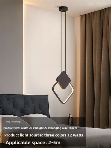 Small Golden Acrylic Pendant Lamp
