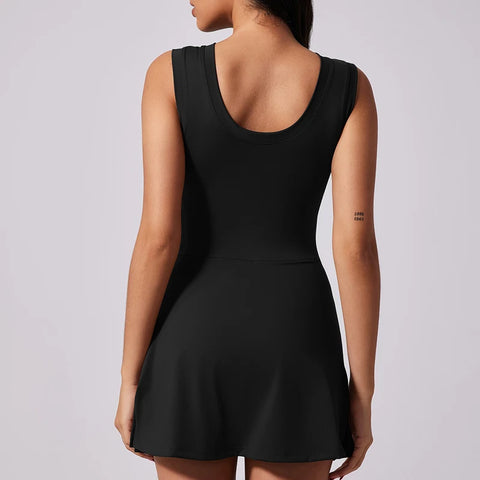 Womens Boat Neck Tennis Dress