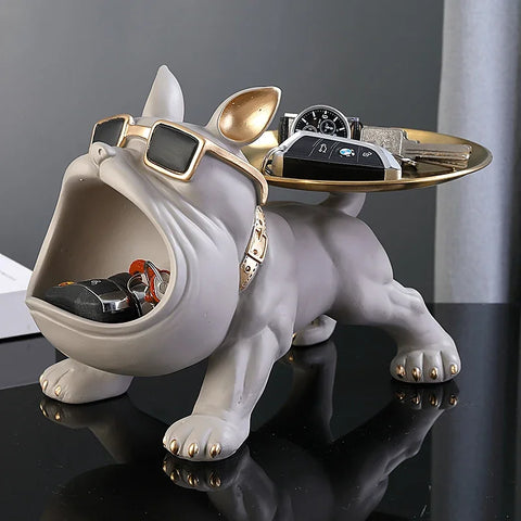 Home Decor Puppy Sculpture Storage Box