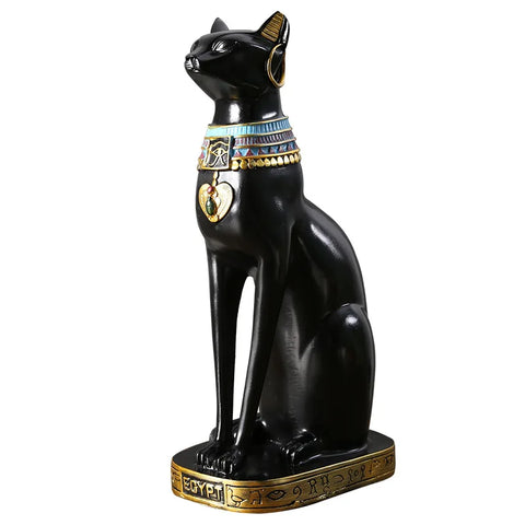 Resin Egyptian Cat Figurine Bestet Statue