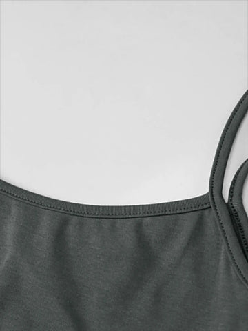 Slim Fit Backless Suspender Dress