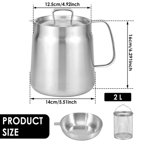 Oil Storage Can with Fry Basket