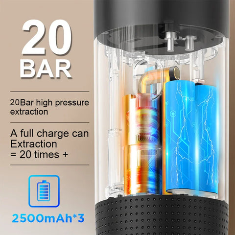 Portable Wireless Espresso Coffee Maker