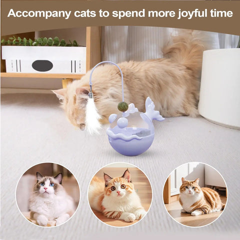 Interactive Cat Puzzle Feeder