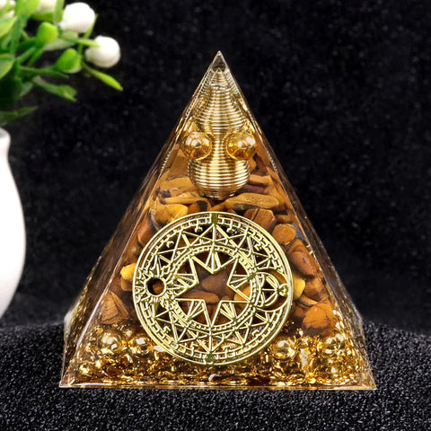Gemstone Decorative Pyramid for Home