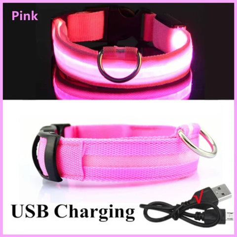 Rechargeable Flashing Pet Collar
