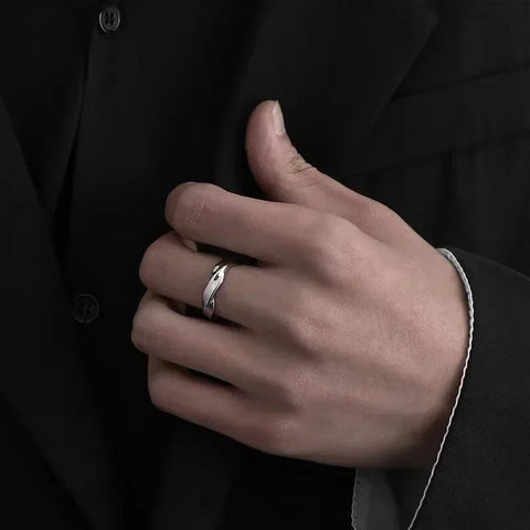 Adjustable Metal Twist Open Ring