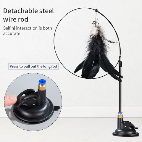 Bird Feather Cat Wand Interactive Toy