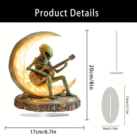 Alien Guitarist Acrylic Home Decor
