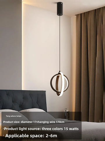 Small Golden Acrylic Pendant Lamp
