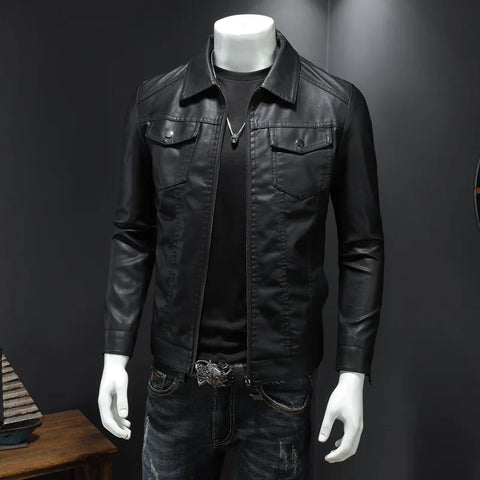 Men’s Slim Fit Leather Jacket