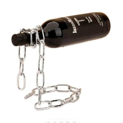 Tabletop Iron Chain Wine Display