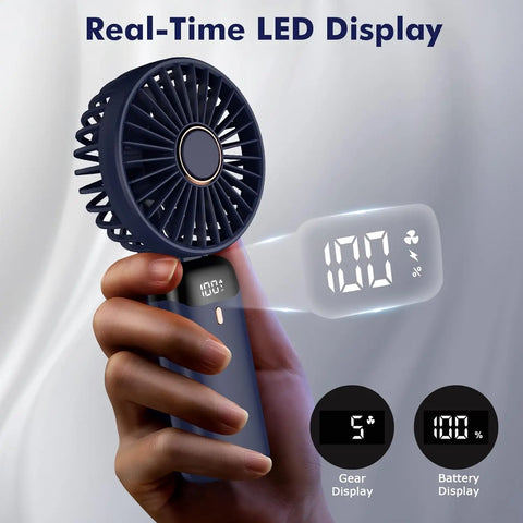 Portable Handheld Fan with Base