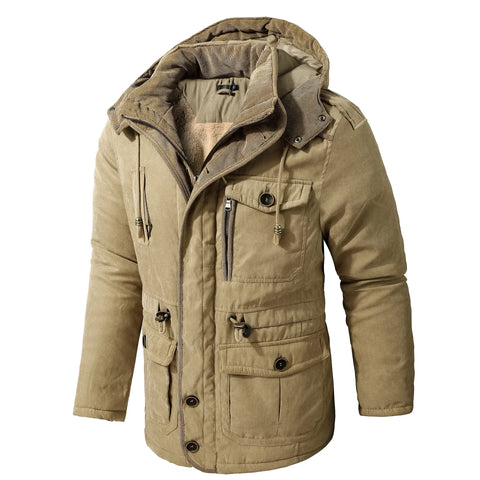 Casual Mid-Length Cotton Jacket