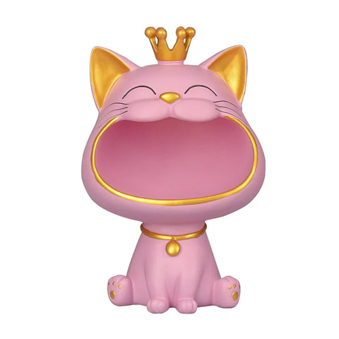 Mini Cat Resin Figurine Storage Box