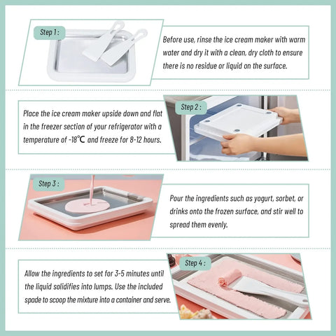 Multifunctional Ice Cream Maker Pan