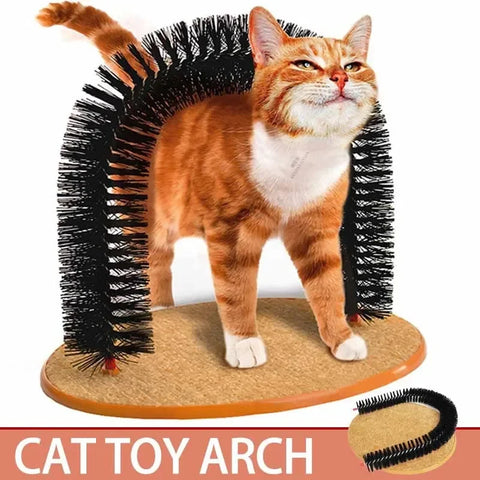 Cat Arch Self Grooming Brush with Pad