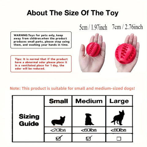 Treat Dispensing Chew Ball for Pets