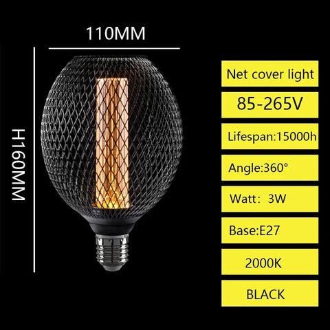 Nordic Wrought Iron Mesh Lamp