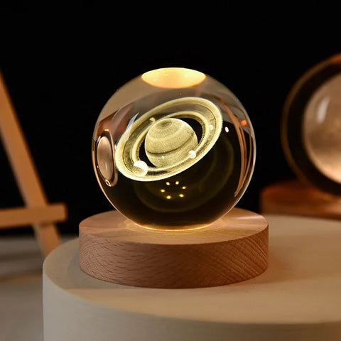 Crystal Ball Galaxy Desk Light