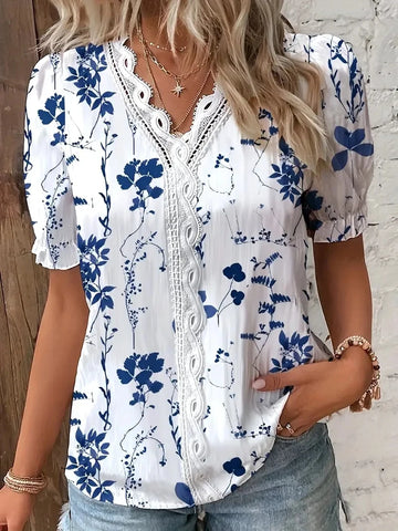 Elegant Hollow Out Blouse